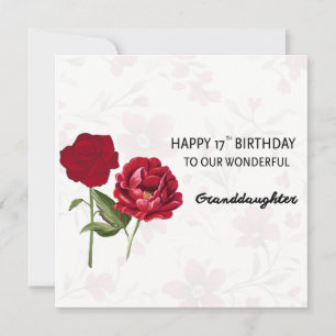 Carte d'anniversaire de petite-fille avec arc pers