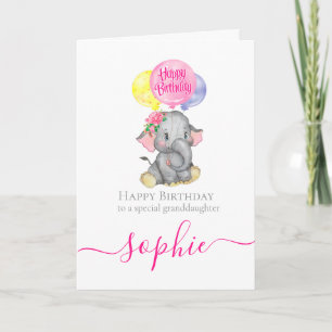 Carte d'anniversaire de petite-fille parfaite