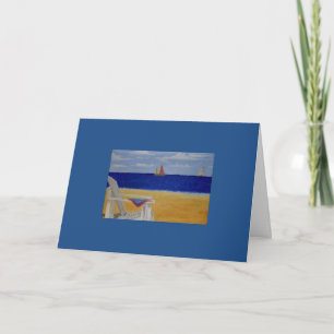 Carte d'anniversaire de plage de Tirrell