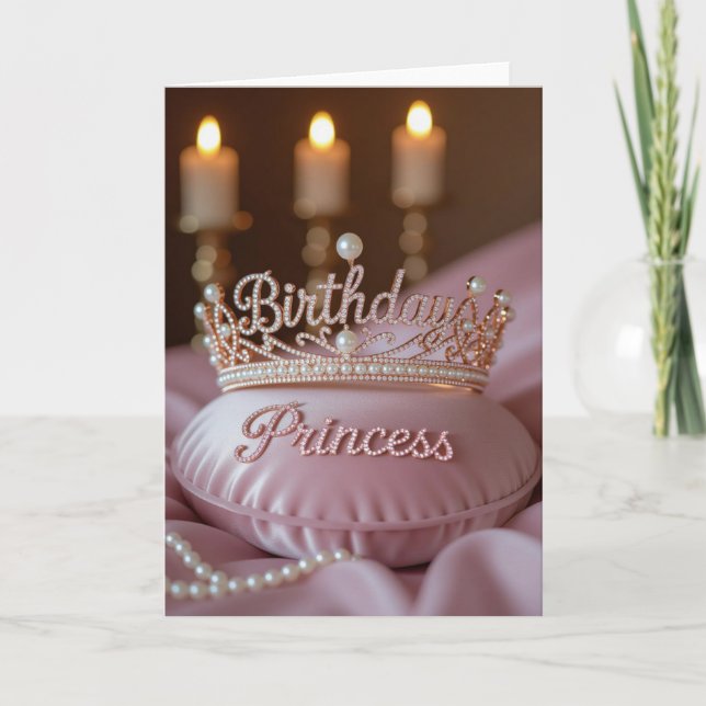 Carte d'anniversaire de princesse, anniversaire de (Devant)