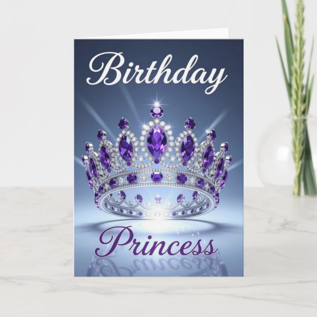 Carte d'anniversaire de princesse, anniversaire de (Devant)