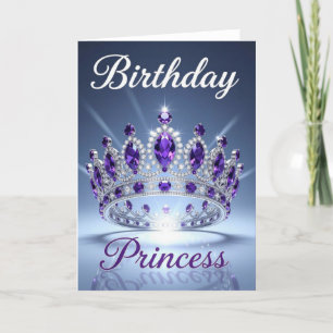 Carte d'anniversaire de princesse, anniversaire de