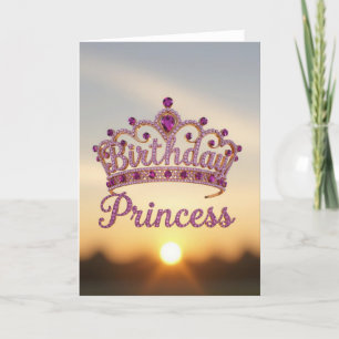 Carte d'anniversaire de princesse, anniversaire de