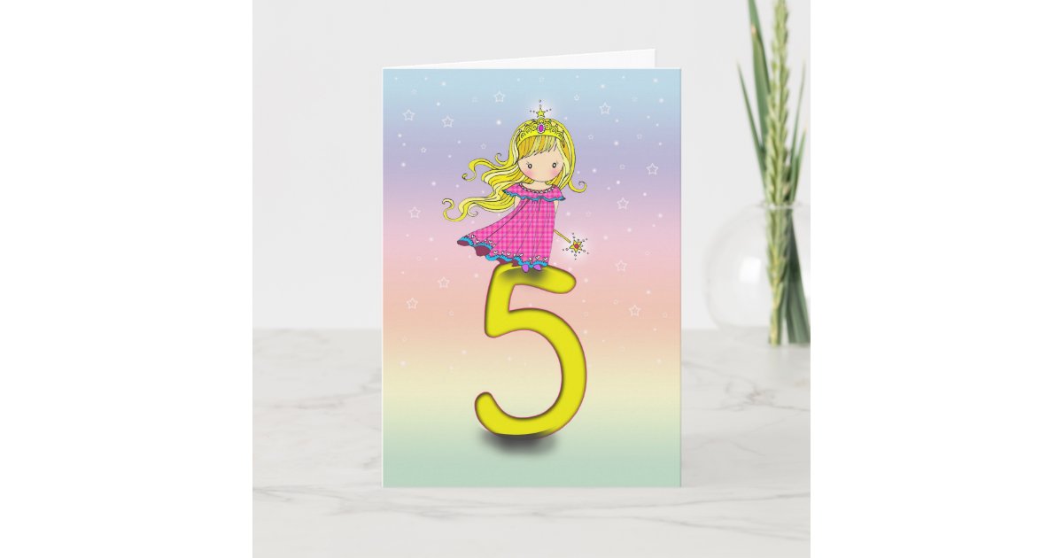 Carte D Anniversaire De Princesse De 5 Ans Pour Zazzle Fr Carte D Anniversaire De Princesse De 5 Ans Pour Zazzle Fr