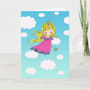 Carte d'anniversaire de princesse fée