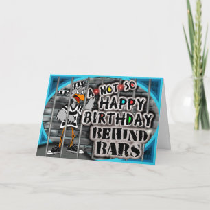 Carte d'anniversaire de prison