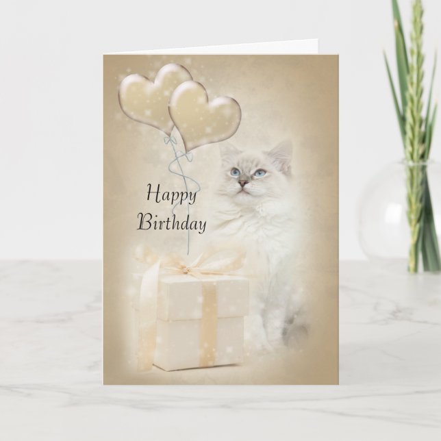 Carte d'anniversaire de Ragdoll (Devant)