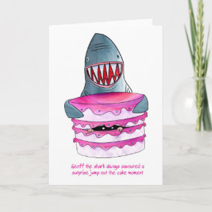 Carte D Anniversaire De Requin Zazzle Fr