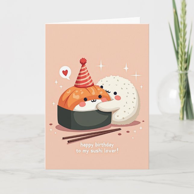 Carte d'anniversaire de riz sucré (Devant)