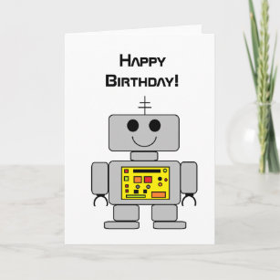 Cartes De Vœux Robot Zazzle Fr