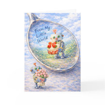 Carte d'anniversaire de robot fantaisiste