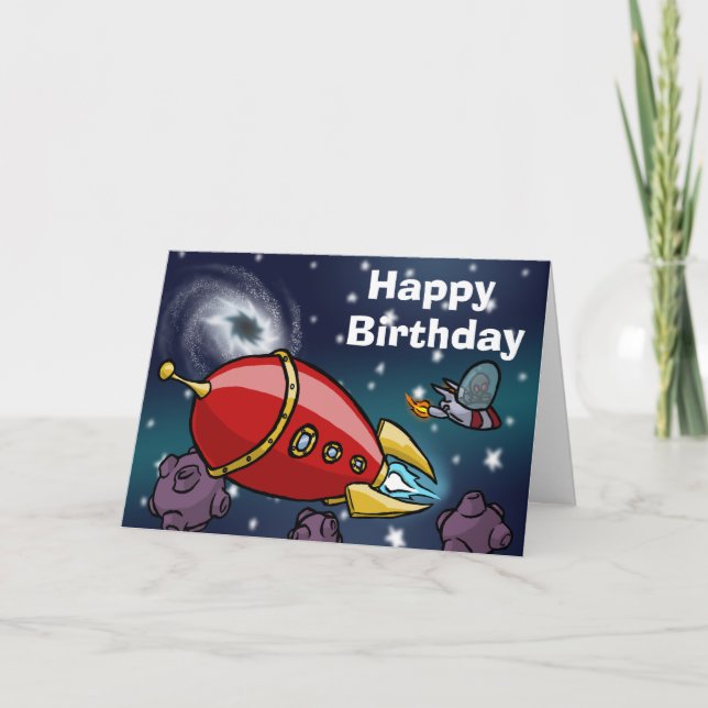 Carte d'anniversaire de Rocket (Devant)