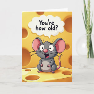 Carte d'anniversaire de rongeur surprise