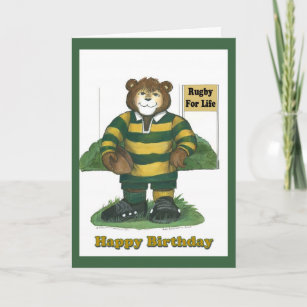 Cartes Rugby D Anniversaire Zazzle Fr