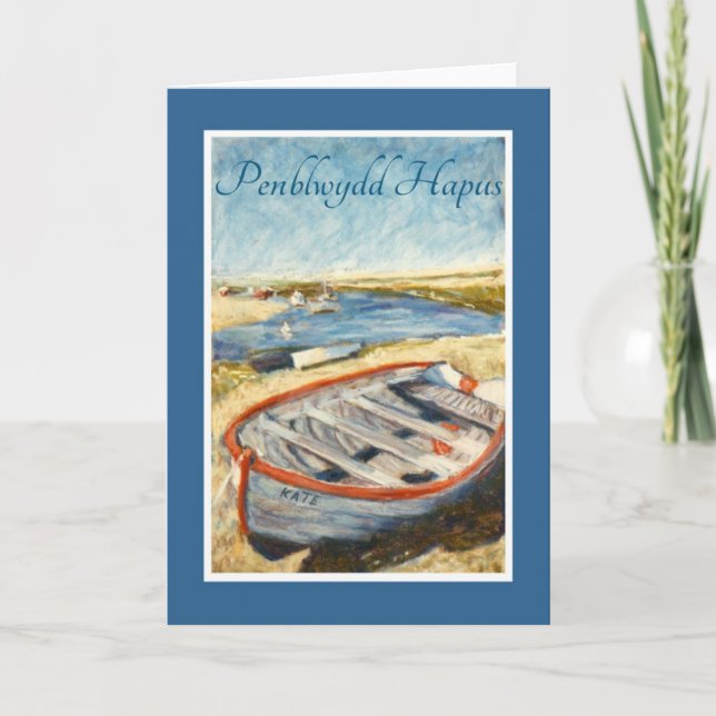 Carte d'anniversaire de salutation galloise : Norf (Devant)