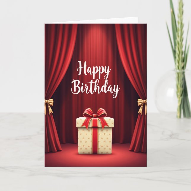 Carte d'anniversaire de scène douce (Devant)