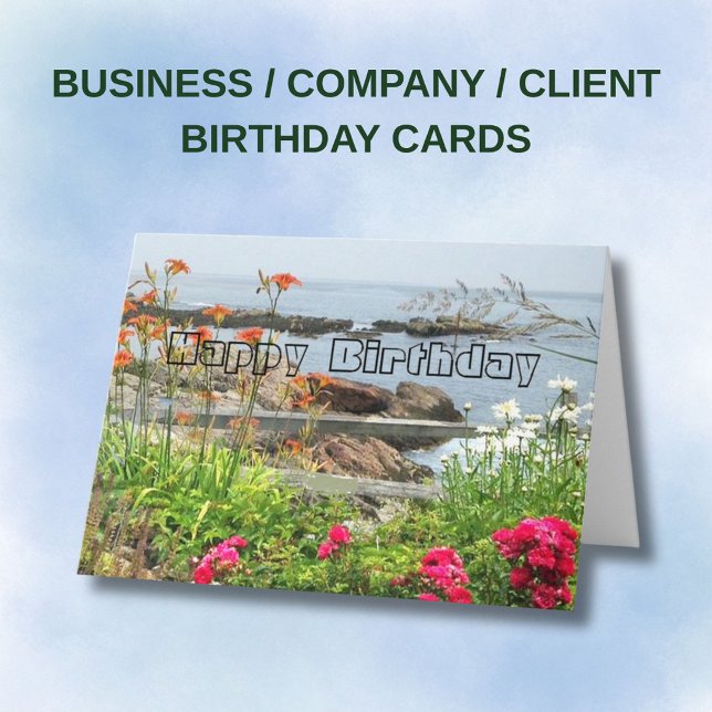 Carte d'anniversaire de société de client d'entrep (Créateur téléchargé)