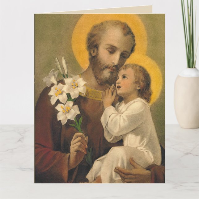 Carte d'anniversaire de St Joseph pour l'ami (Devant)