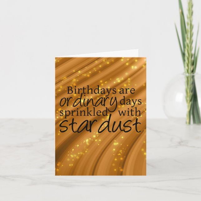 Carte d'anniversaire de Stardust Sprinled (Devant)