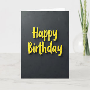 Carte d'anniversaire de style tableau noir