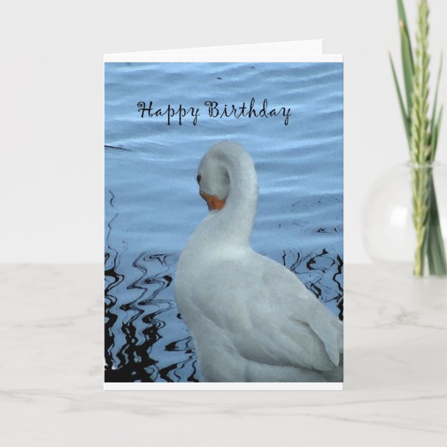 Carte d'anniversaire de Swan (Devant)