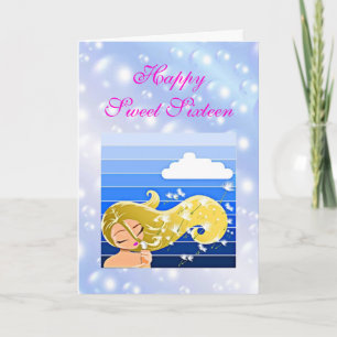 Carte d'anniversaire de sweet sixteen