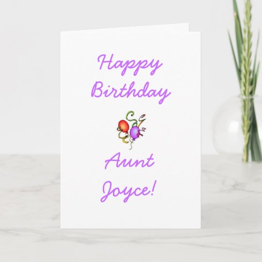 Carte D Anniversaire De Tante Zazzle Fr