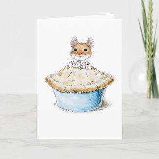 Carte d'anniversaire de tarte de bonbon