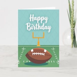 Carte d'anniversaire de terrain de sport