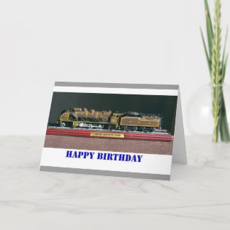 Carte d'anniversaire de train pour DAD