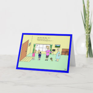 Carte d'anniversaire de tuteur de klaxon