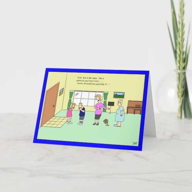 Carte d'anniversaire de tuteur de klaxon (Devant)