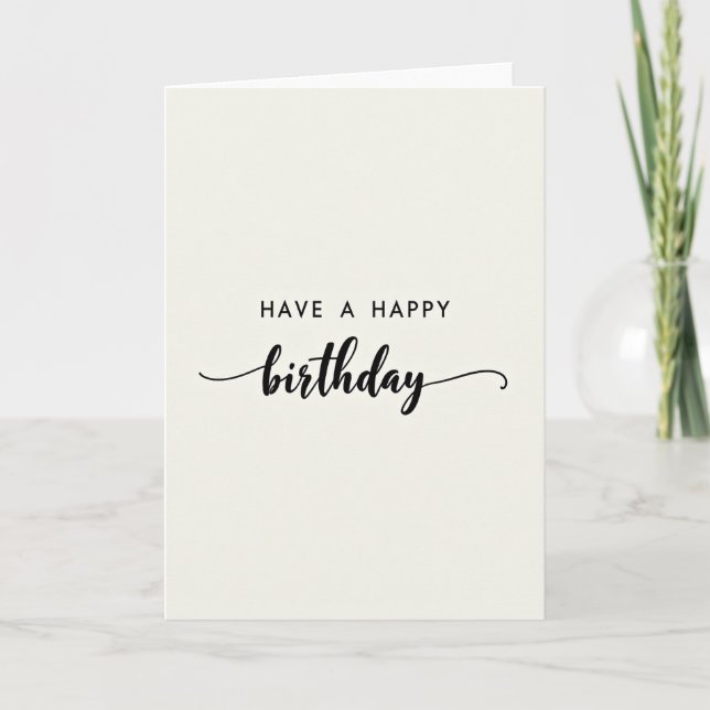 Carte d'anniversaire de type fluide (Devant)