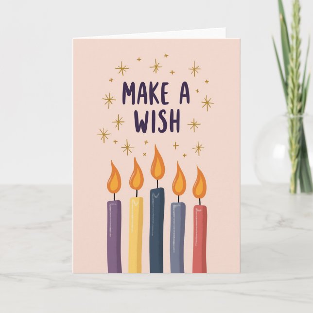 Carte d'anniversaire de voeux (Devant)