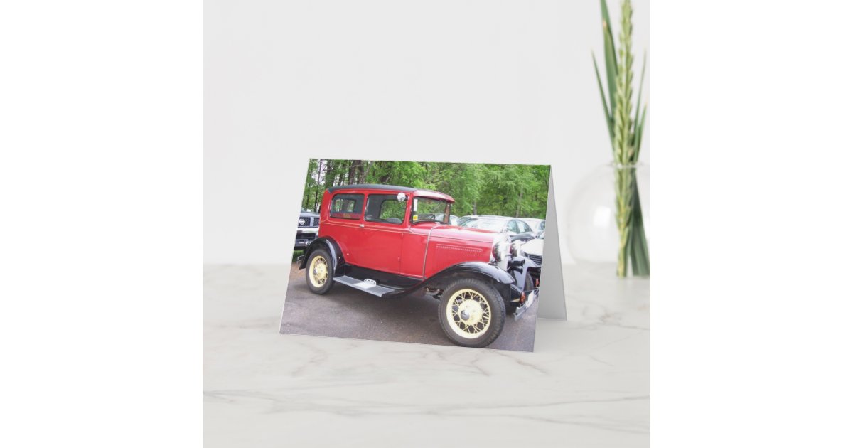 Carte D Anniversaire De Voiture Ancienne Zazzle Fr Carte D Anniversaire De Voiture Ancienne Zazzle Fr