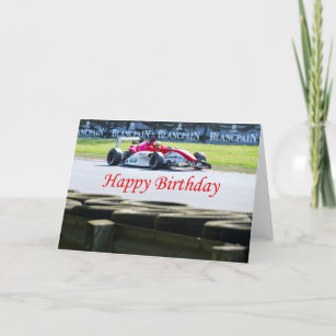 Cartes Voiture Course D Anniversaire Zazzle Fr