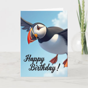 Carte d'anniversaire de vol enlevant