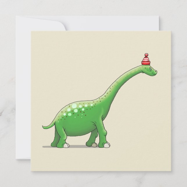 Carte d'anniversaire de Walter le dinosaure (Devant)