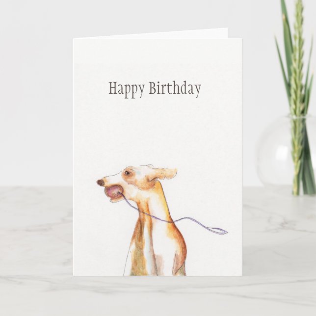 Carte d'anniversaire de "whippet" (Devant)