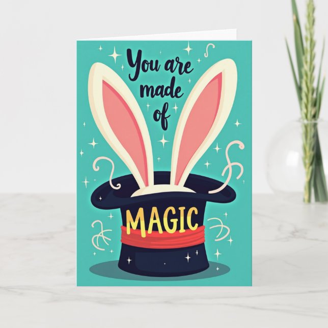 Carte d'anniversaire de Wonder Rabbit (Devant)