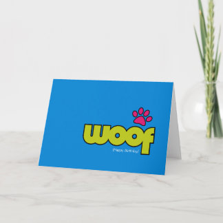 Carte d'anniversaire de Woof