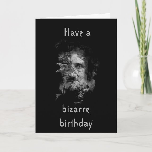 Carte d'anniversaire d'Edgar Allan Poe (couverture (Devant)
