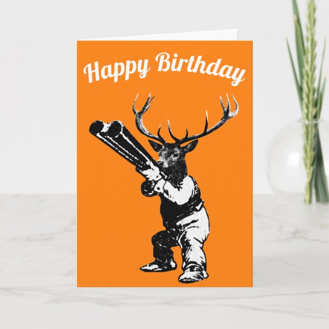 Carte d'anniversaire Deer Hunter (Devant)
