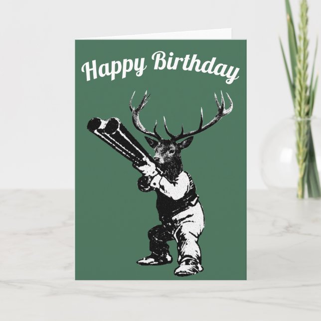 Carte d'anniversaire Deer Hunter (Devant)