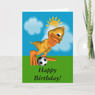Carte d'anniversaire d'Eggbert The Duck