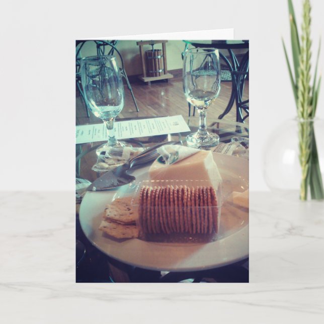 Carte d'anniversaire "Dégustation de vin" (Devant)