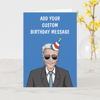 Carte d'anniversaire d'élection personnalisée