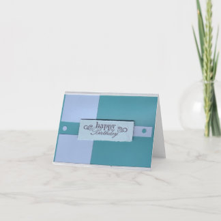 Carte d'anniversaire des carrés et des points