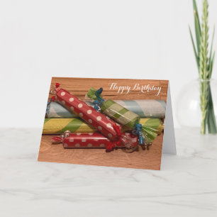 Carte d'anniversaire des fêtes Rolls Candy