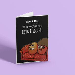 Carte d'anniversaire des oeufs amusants